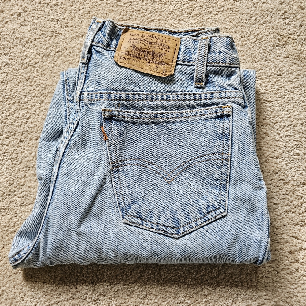 Vintage Levis 550 Relaxed Fit Orange Tag Denim Jeans